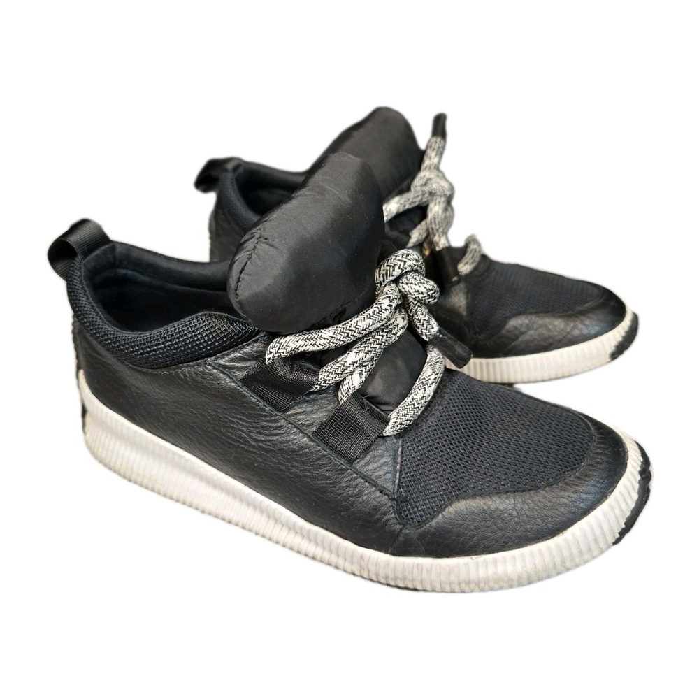 🖤 Sorel Out 'N About Plus Street Sneak Sneakers  Womens Sz 9 ‎ Black  Good Cond